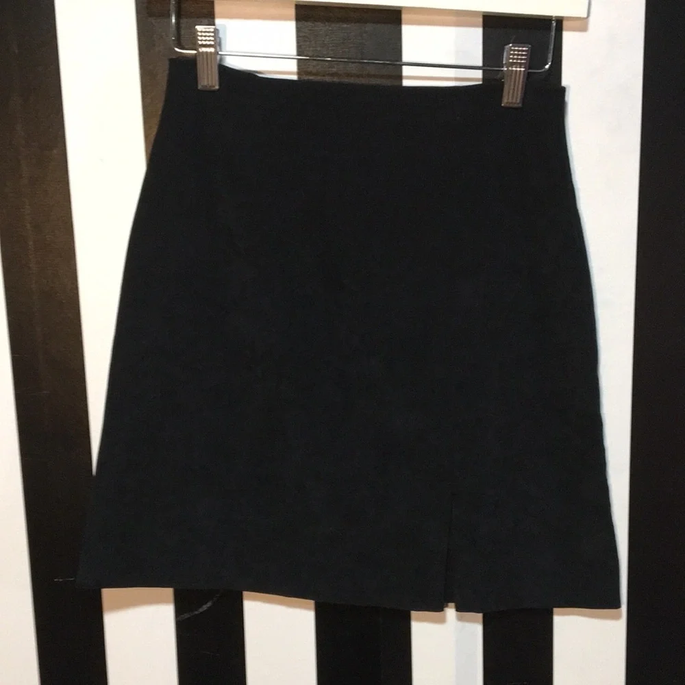 Retro Vintage 1980s Short Black Above Knee A-Line Skirt Size 4 Woman’s XS/Small